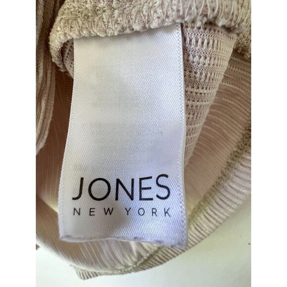 Women's short sleeve v-neck blouse cream casual comfort shoulder button size S - Picture 4 of 9